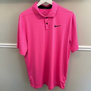 Nike Golf Dri-FIT Pink Polo Shirt | Men’s Medium | Standard Fit